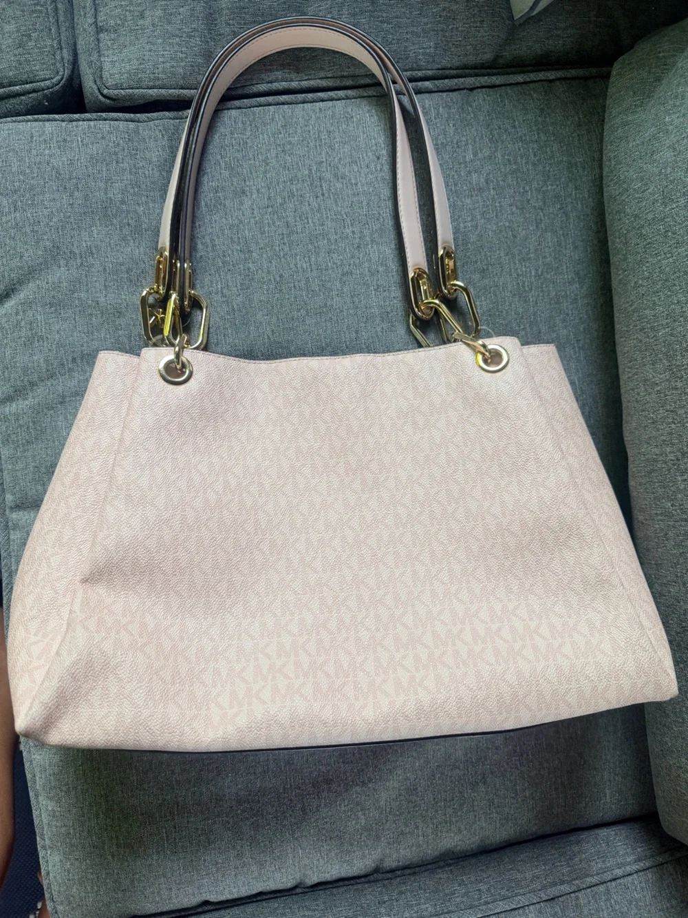 Michael Kors Blush Pink Signature Shoulder Tote